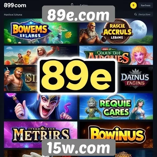 Jogos populares disponíveis no 89e.com